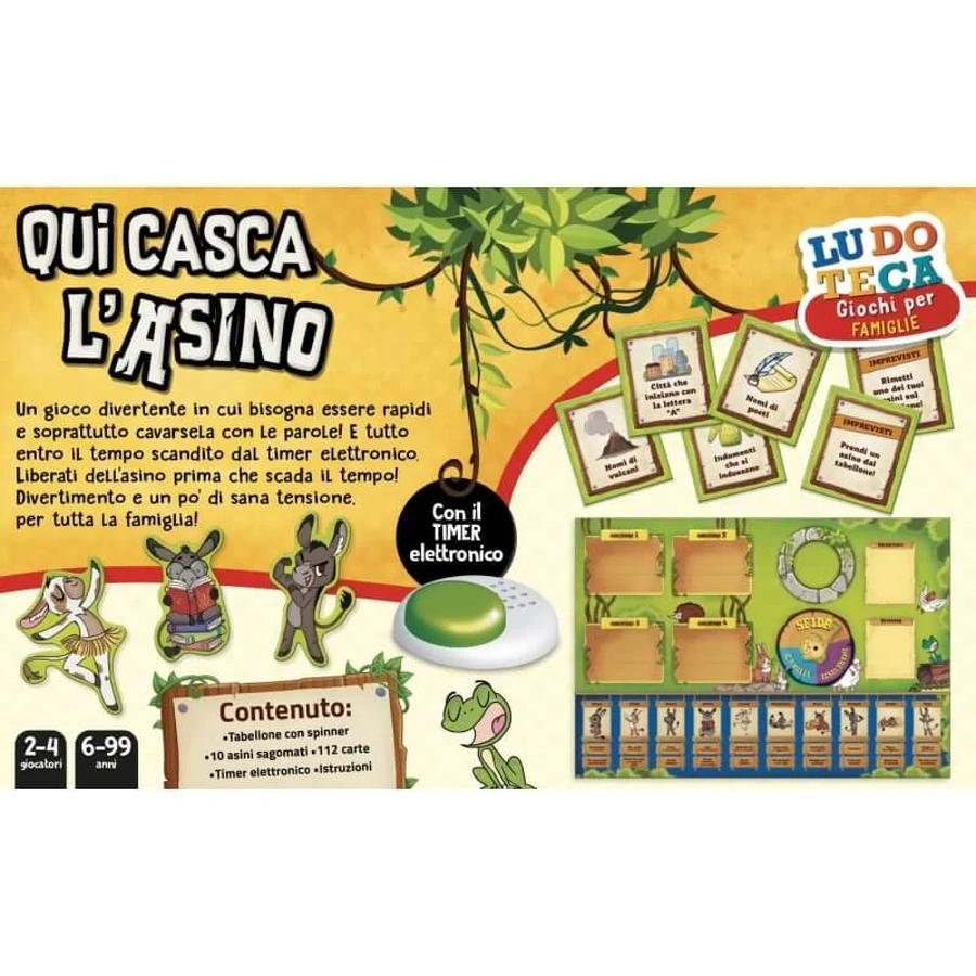 Lisciani Ludoteca: „Qua casca l'asino“ – Brettspiel