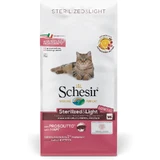 Schesir Sterilized &amp; Light Prosciutto - Alimento completo para gatos adultos esterilizados (fórmula light), 10 kg