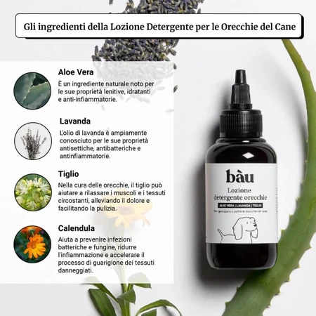 Bau Cosmetics Ear Cleansing Lotion for Dogs, 100 ml
