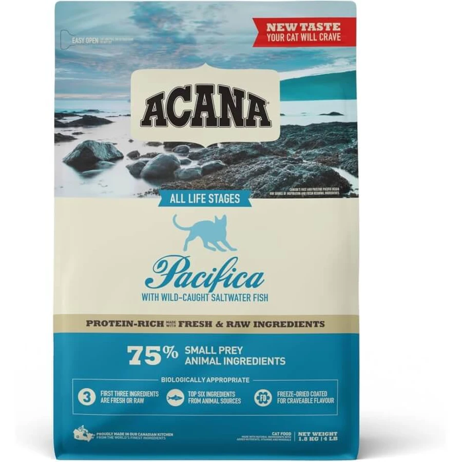 Acana Pacifica au poisson - Aliment complet pour chats adultes, 1,8 kg