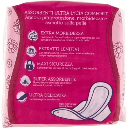 Lycia Comfort – 14 Ultra-Binden mit Flügeln für den Tag