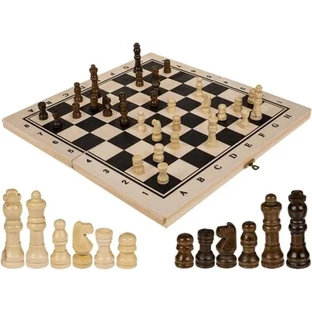 Juego de ajedrez de madera «Out of the Blue» - 34 x 34 cm - Juego de mesa