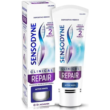 Sensodyne Clinical Repair Active White – Zahnpasta für empfindliche Zähne, 75 ml