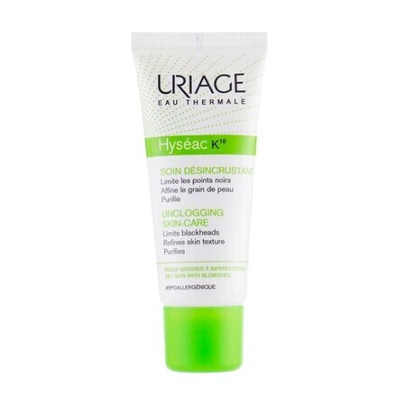 Cremă împotriva leziunilor acneice Hyseac K18, 40 ml, Uriage