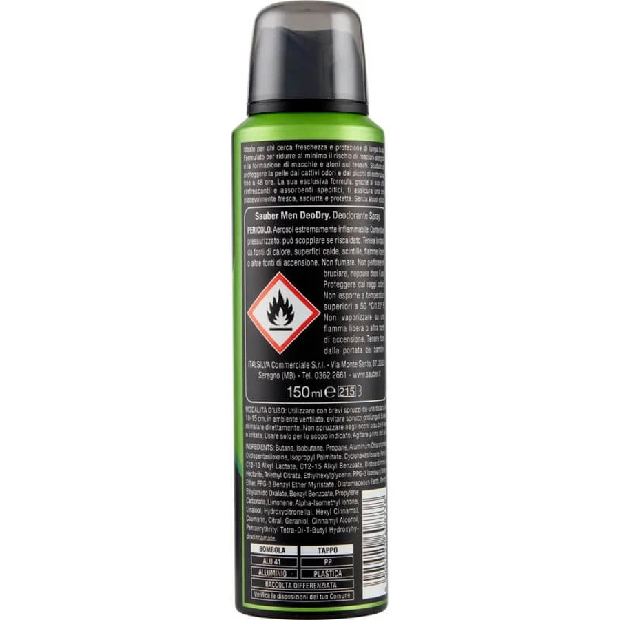 Sauber Deodry Fresh &amp; Dry 48h - Deodorant-spray 150 ml