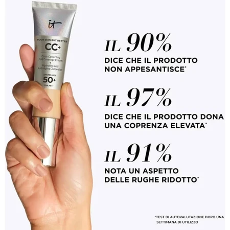 It Cosmetics CC+ Full Coverage Cream SPF 50+ - Liquid Foundation - Light