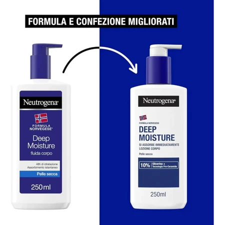 Neutrogena Deep Moisture – loțiune de corp cu absorbție rapidă, 200 ml