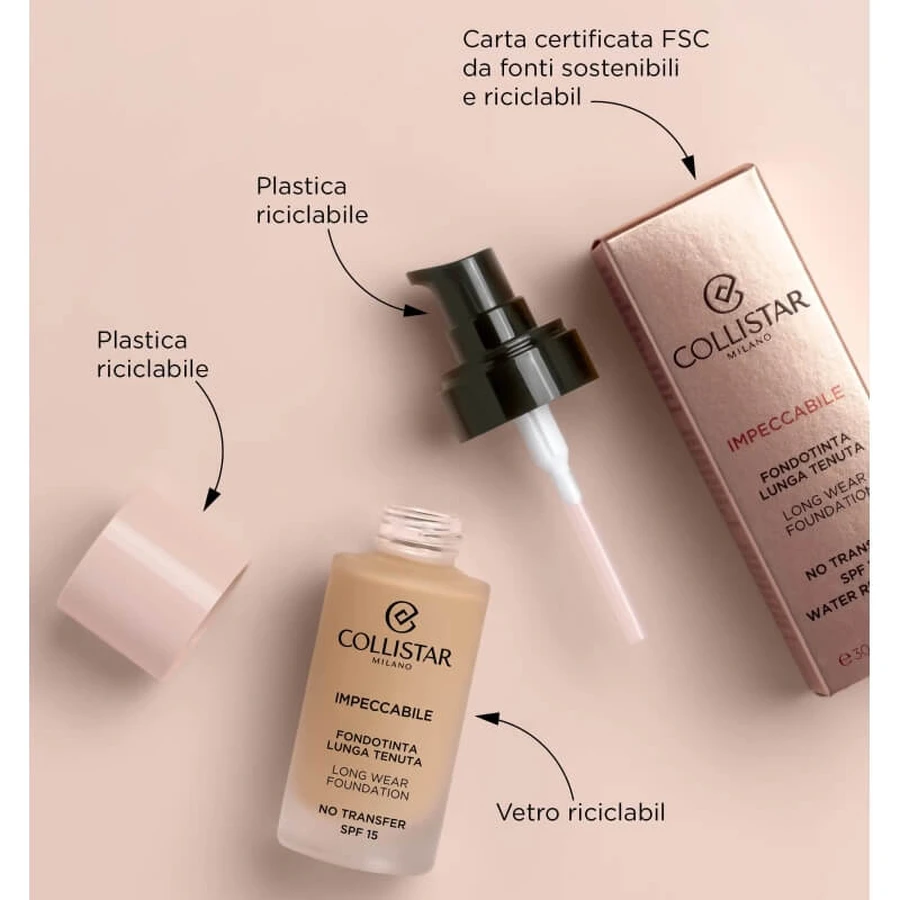 Collistar Impeccabile - Base de maquillaje de larga duración - N.º 4n Sand
