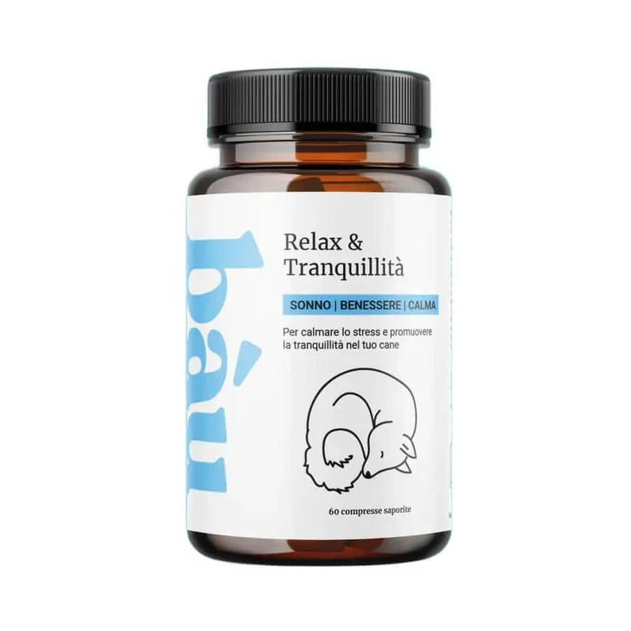 Bau Relax &amp; Tranquility Cosmetics 60 tabletten - aanvullend hondenvoer voor een betere nachtrust