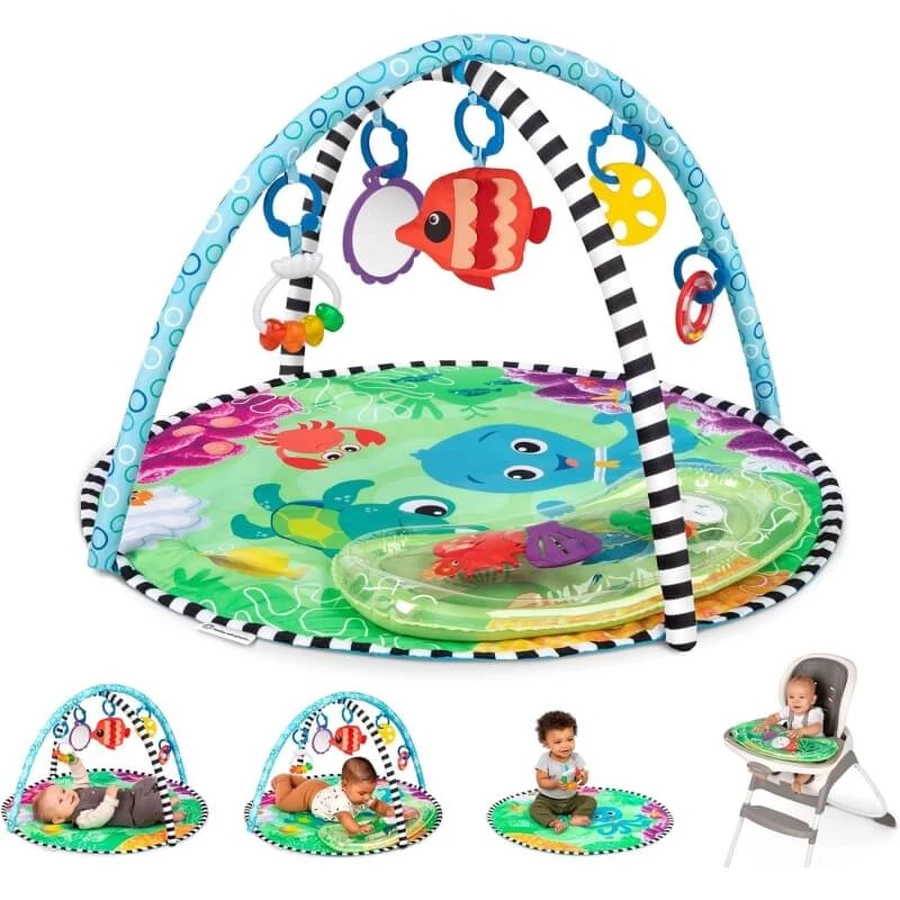 Baby Einstein Baby Einstein Sea Floor Explorers - Alfombra de juegos acuáticos portátil 2 en 1 para niños de 0 a 36 meses