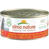 Almo Nature HFC Natural Huhn und Garnelen – Alleinfuttermittel für ausgewachsene Katzen, 150 g
