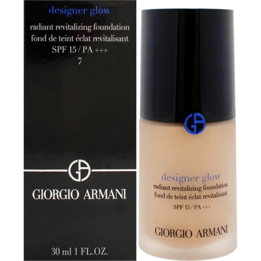 Giorgio Armani Designer Glow LSF 15 – Revitalisierende, strahlende Foundation – Nr. 7