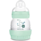 Mam Easy Start Anti-Colic - Babyfles voor 0 maanden en ouder met siliconen speen, 130 ml, lichtblauw