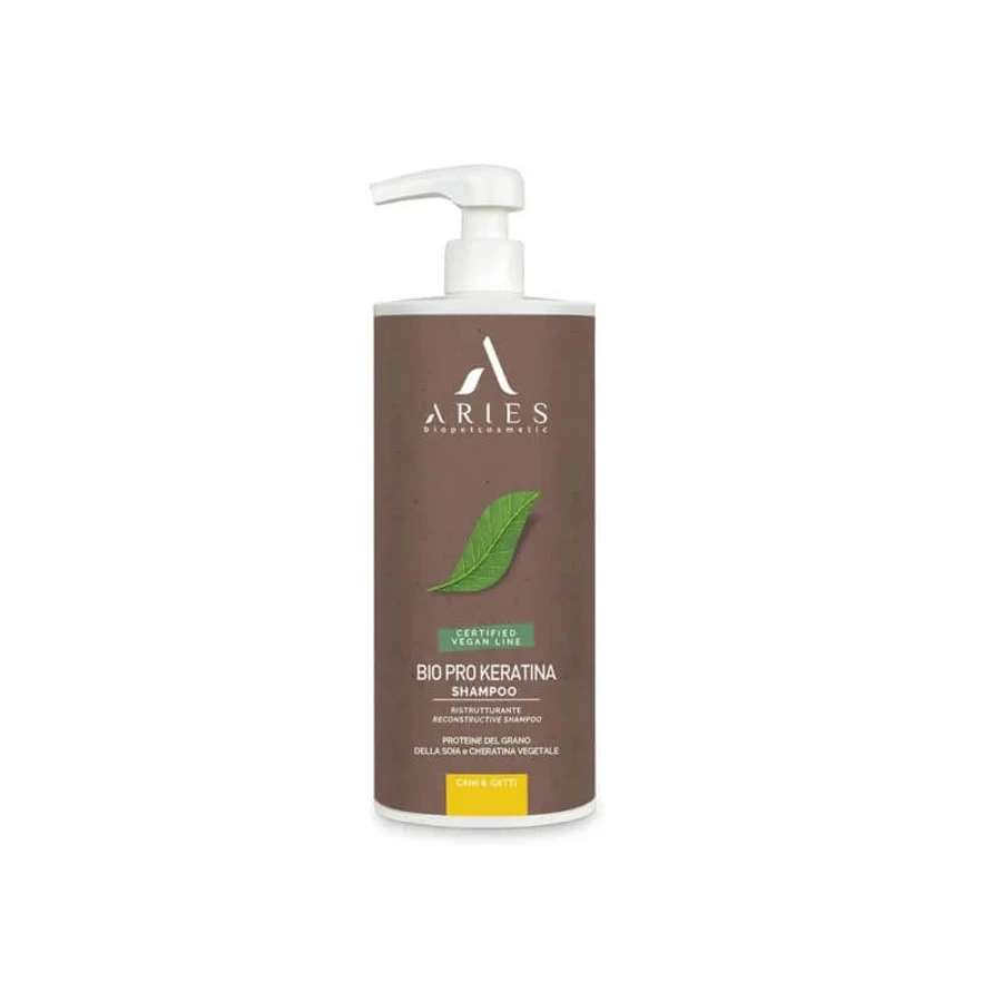 Bio Pro Keratin – odżywczy, regenerujący szampon przeciw puszeniu się sierści dla psów i kotów, 1000 ml: ceny i cechy