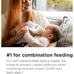 Tommee Tippee Closer to Nature - Biberón de polipropileno de flujo lento para a partir de 0 meses, 250 ml
