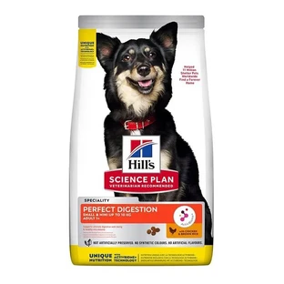 Hill's Perfect Digestion Small &amp; Mini Adult 1+ - Croquettes pour chiens adultes de petite et très petite taille, au poulet et au riz, 1,5 kg