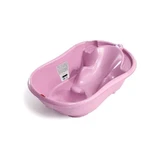 Okbaby Onda – Babybadewanne mit Thermometer und Rutsche, 0–12 Monate – Rosa