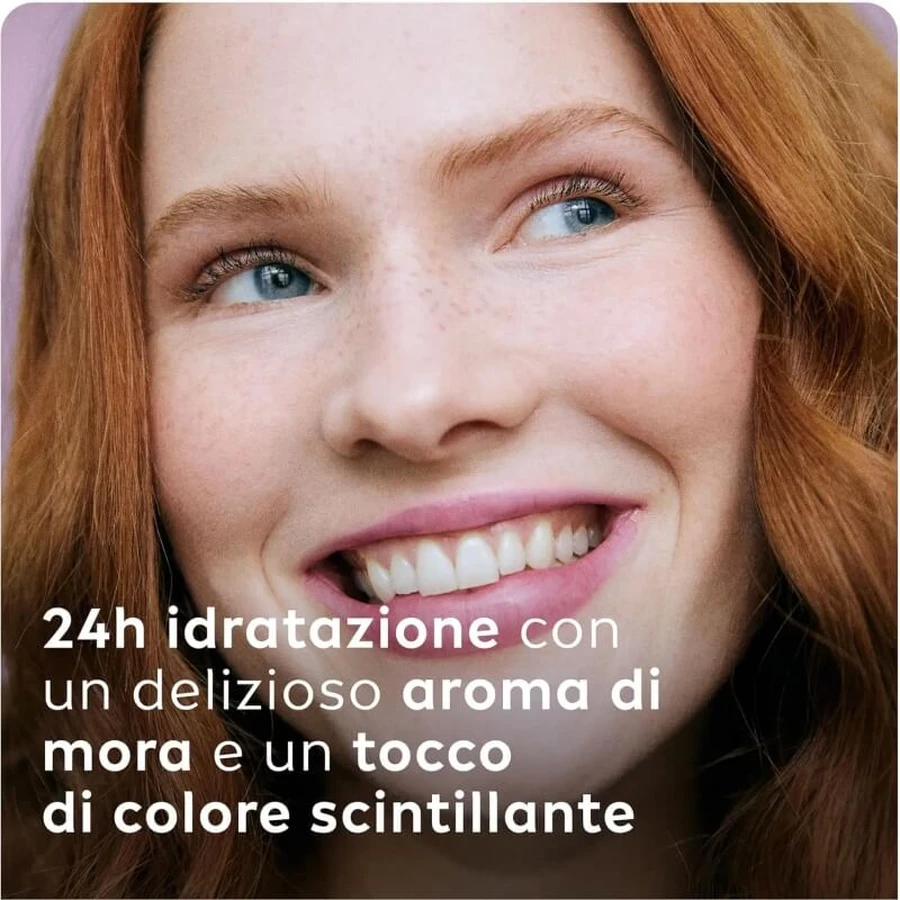 Labello Blackberry Shine – Getönter Lippenbalsam mit Brombeerduft, 5,5 ml