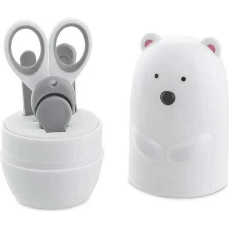 Chicco Polar Bear - Kit de manucure 4-en-1 pour bébé