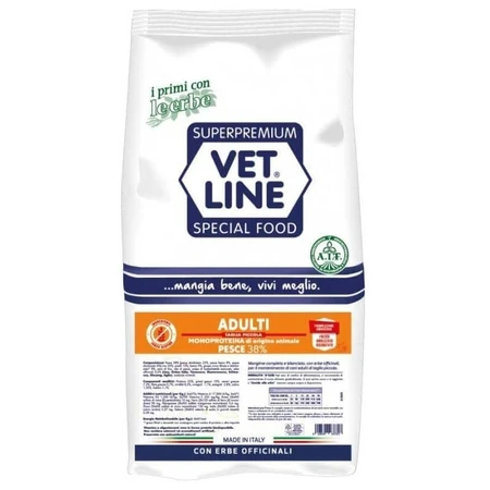 Vet line Adulti taglia piccola al pesce - alimento completo per cani 3 kg