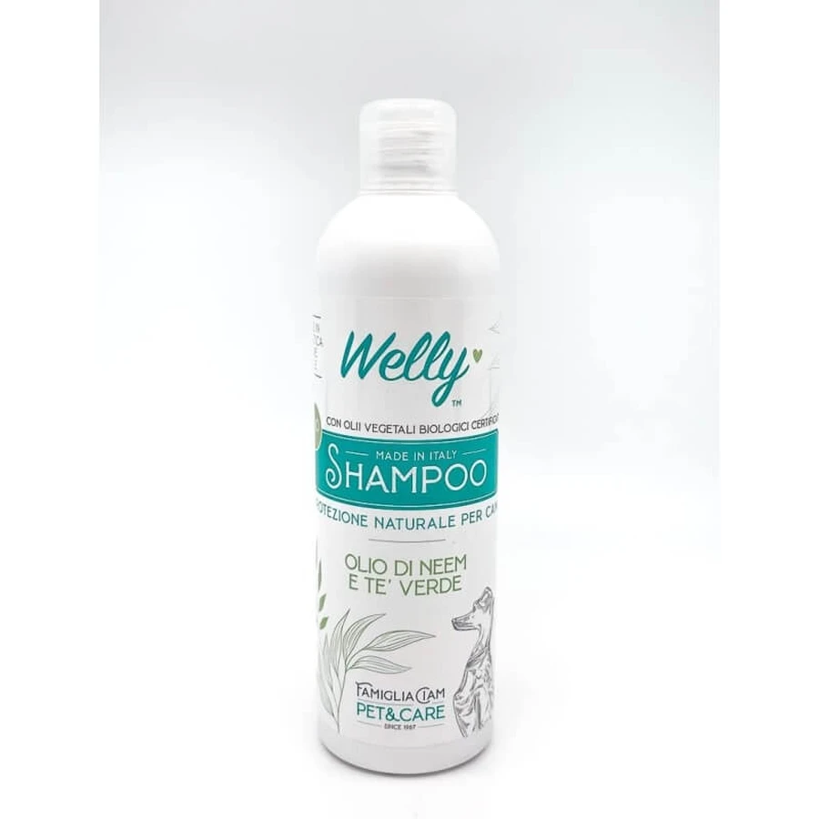 Welly Bio-Shampoo – Natürliches, schützendes Reinigungsmittel für Hunde mit Neemöl und grünem Tee, 250 ml
