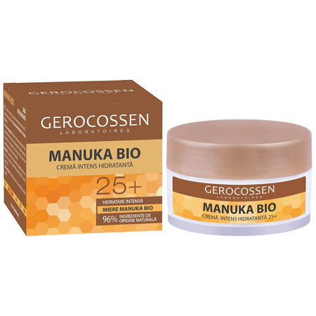 Intensive Feuchtigkeitscreme mit Manuka Honig Bio 25+, 50 ml, Gerocossen