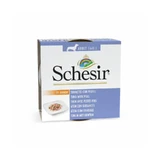 Schesir Thunfisch- und Erbsenfilets – Nassfutter für kleine erwachsene Hunde, 85 g