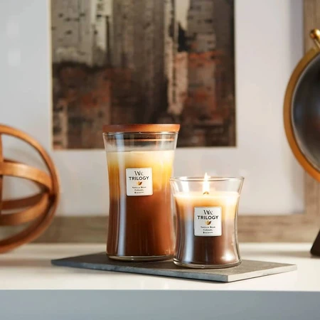 Woodwick Trilogy - Café Sweets - Grande bougie parfumée, 609 g