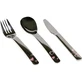 Set de tacâmuri Kiokids din oțel inoxidabil – roz
