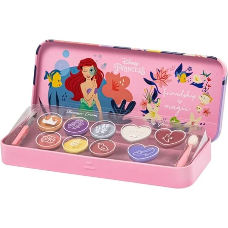 Lip Smacker Disney Adventure Color Tin – set de produse de machiaj pentru copii, cu luciu de buze și farduri de ochi