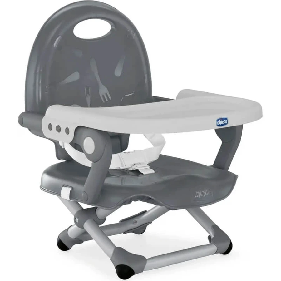 Chicco Pocket Snack - Rehausseur de chaise, gris foncé