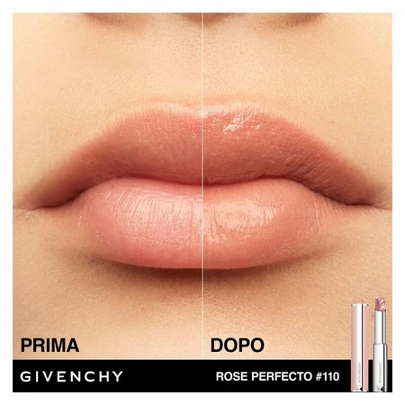 Baume à lèvres Givenchy Rose Perfecto - Baume à lèvres illuminateur 3-en-1 n° 110 Milky Nude
