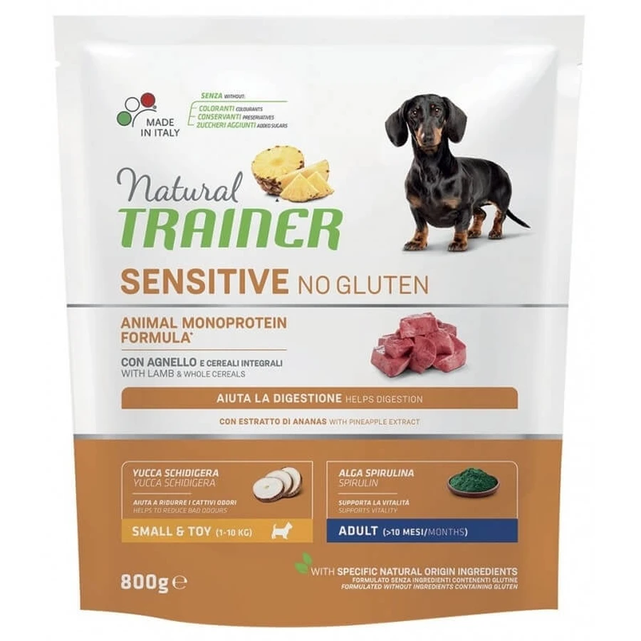 Natural Trainer Trainer Sensitive Lamb Mini Adult – Alleinfuttermittel für ausgewachsene Hunde kleiner Rassen, 800 g