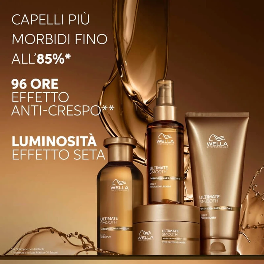 Wella Ultimate Smooth Schritt 2 – Intensivkur für trockenes und krauses Haar, 150 ml