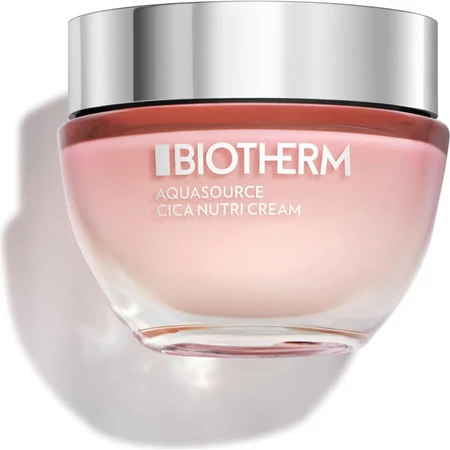 Biotherm Aquasource Cica Nutri Cream - Hydraterende gezichtscrème voor de droge huid, 50 ml