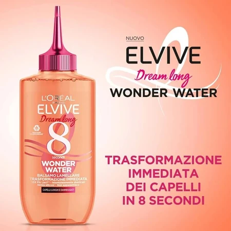 Elvive Dream Long Wonder Water - Acondicionador lamelar de transformación instantánea, 200 ml