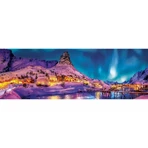 Clementoni Panorama: Farbenfrohe Nacht über den Lofoten – Puzzle mit 1.000 Teilen