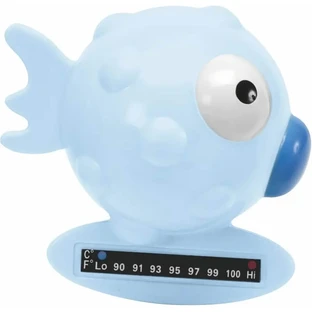 Chicco Blue Fish Bath Thermometer with Temperature Indicator