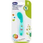 Chicco – prima linguriță cu vârful înclinat, 8 luni+, albastru