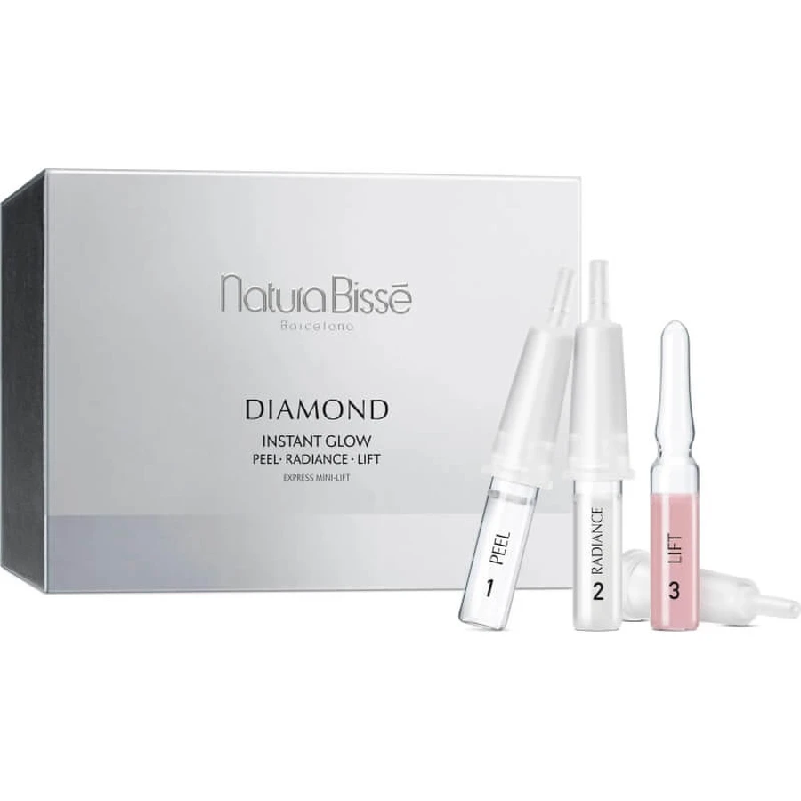 Natura Bisse Diamond Instant Glow – tratament revitalizant pentru față, 12 fiole de 3 ml
