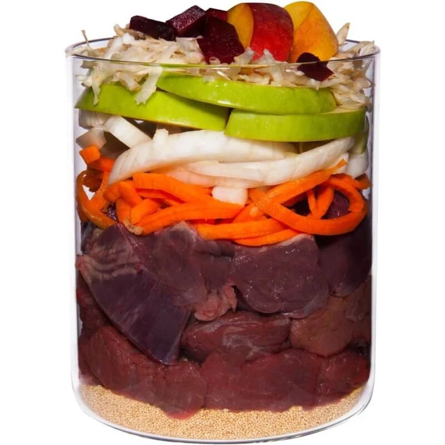 Terra canis Classic al cavallo con amaranta, pesca e barbabietola - alimento completo per cani adulti normopeso 800 gr
