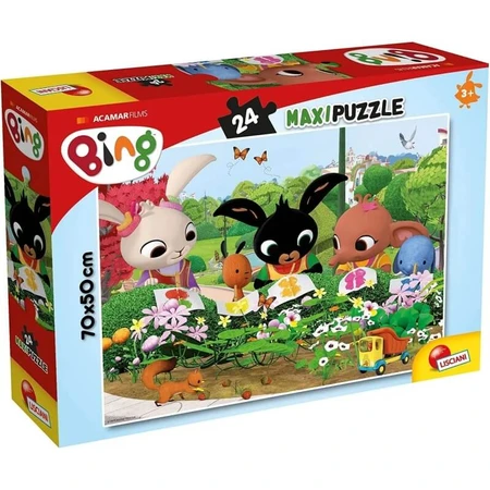 Lisciani Bing: Laten we de natuur observeren – Maxi-puzzel met 24 stukjes