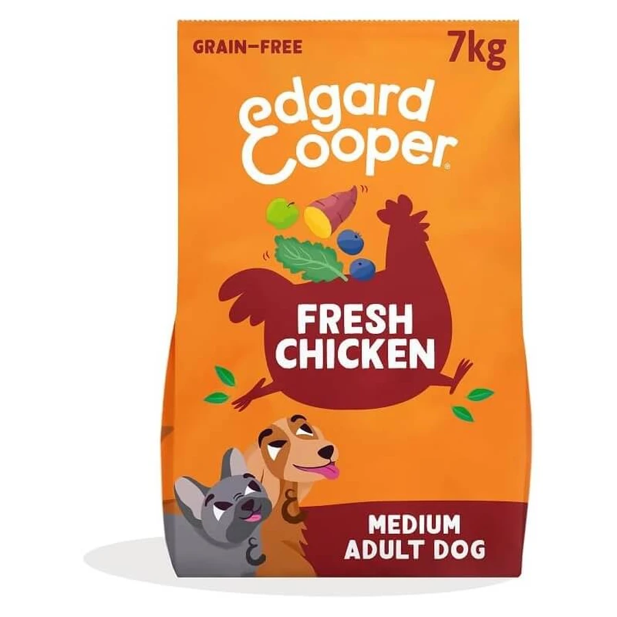 Edgard & Cooper Fresh Chicken Medium Hondenvoer voor volwassen honden - Compleet voer voor volwassen honden, 7 kg