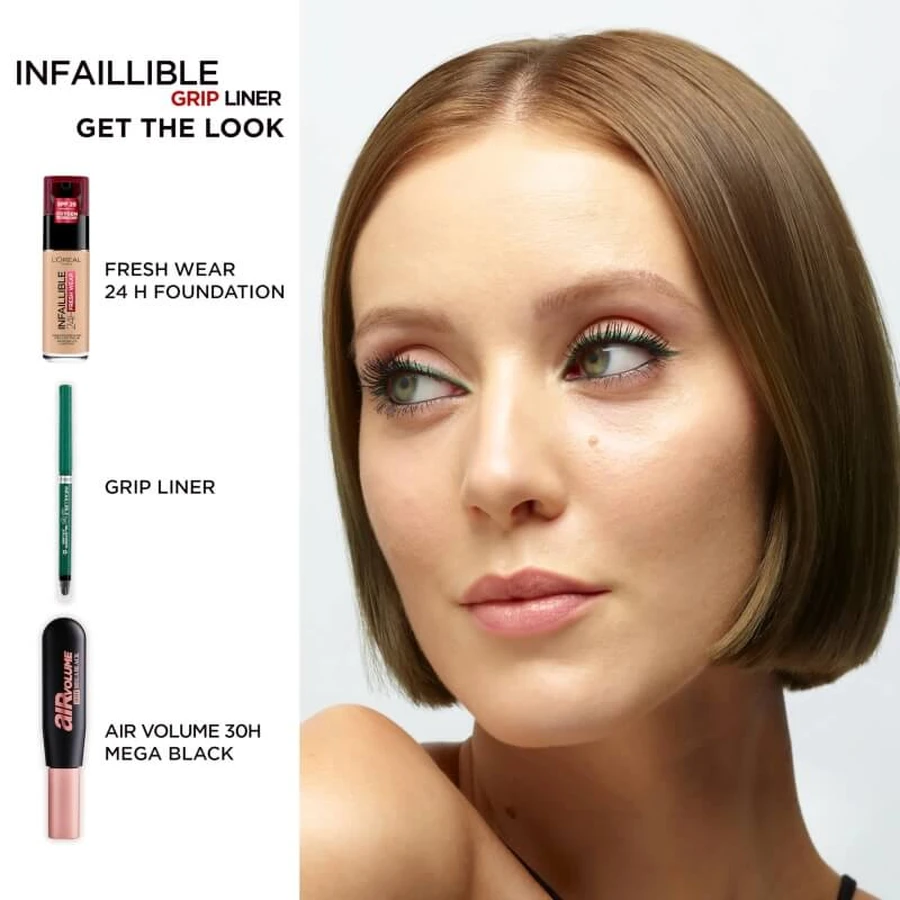 L’Oréal Paris Infaillible 36h Grip Liner – creion de ochi automat cu gel, nr. 05 Blue Jersey