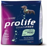 Prolife Grainfree Adult Sensitive Poisson & Pommes de terre - Aliment complet pour chiens adultes de petite race à la peau sensible, 2 kg