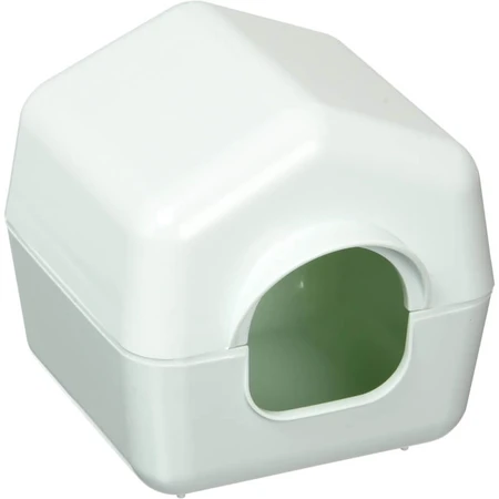 Ferplast Isba 4638 – Häuschen für Hamster und Kleinnager mit schrägem Dach, 10,4 x 11,4 x H 11 cm