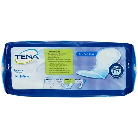Tena Lady - 15 superabsorberende inlegkruisjes voor urine-incontinentie