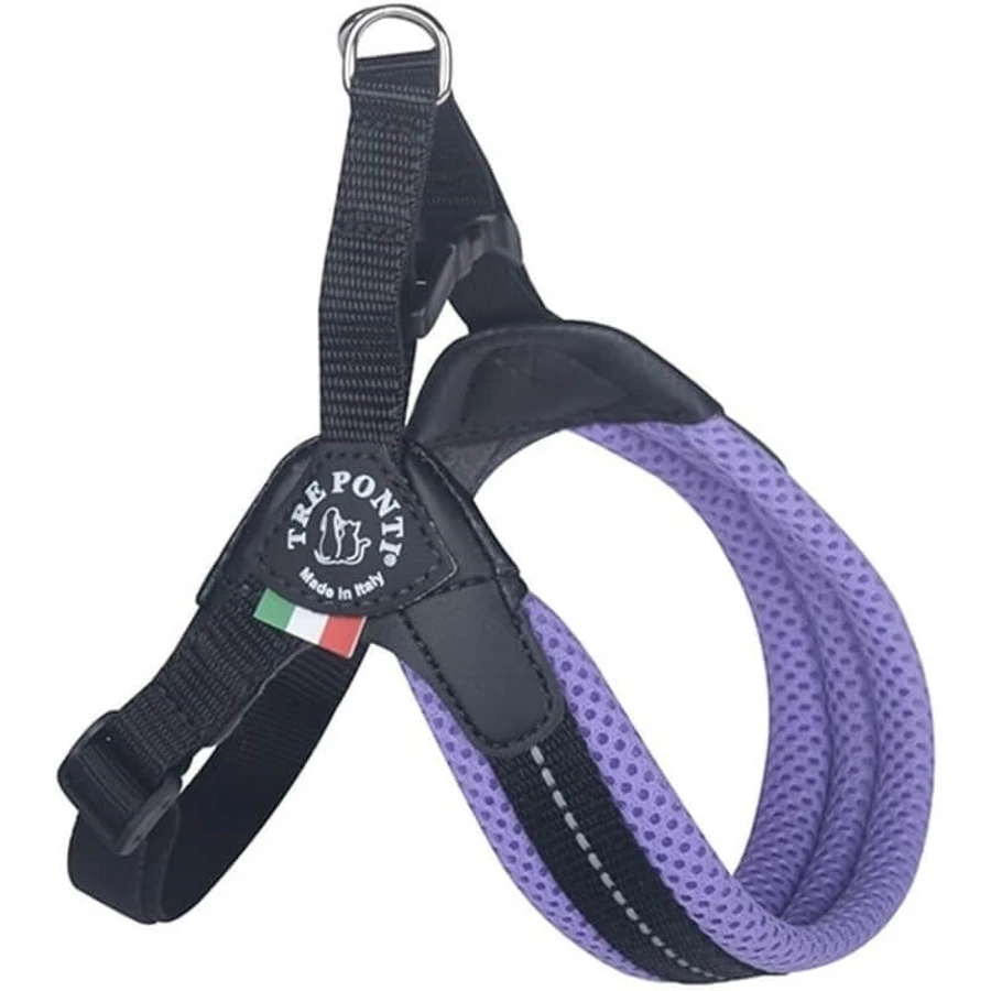 Three Easy Fit Bridges - Lilac Adjustable Webbing Chest and Girth Harness, Size 3