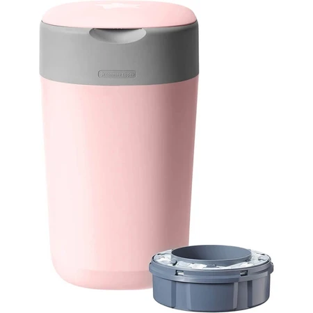 Sangenic Twist & Click – Windeleimer + Nachfüllpackung (rosa)