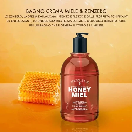 Perlier Honey: Honing en gember - Badcrème, 3 liter